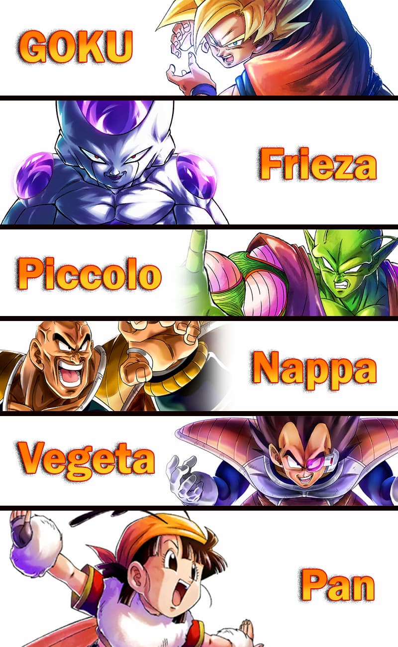 Dragon ball legends characters