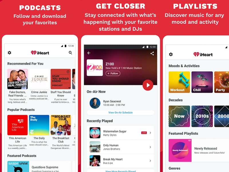 Iheartradio streaming app preview
