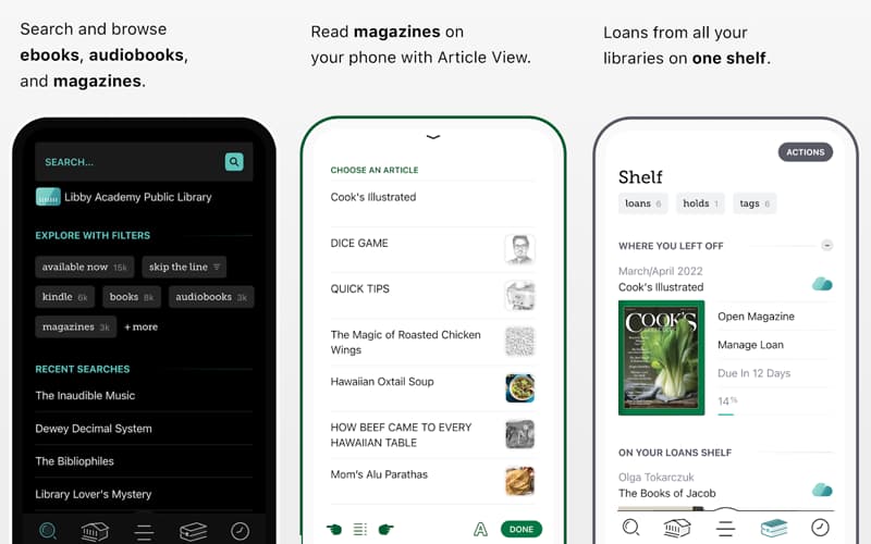 Libby app preview