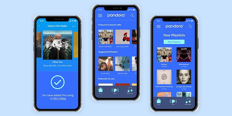 Pandora streaming app preview