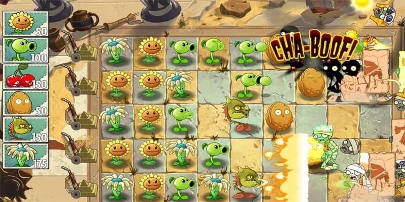Plants vs zombies level