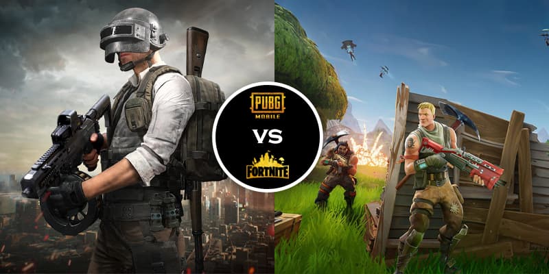 Pubg vs fortnite gameplay