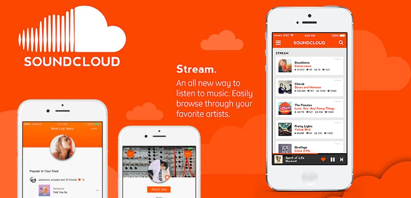Soundcloud streaming app preview