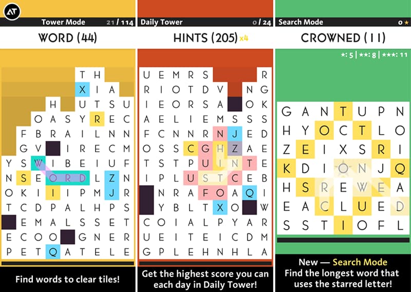 Spelltower gameplay