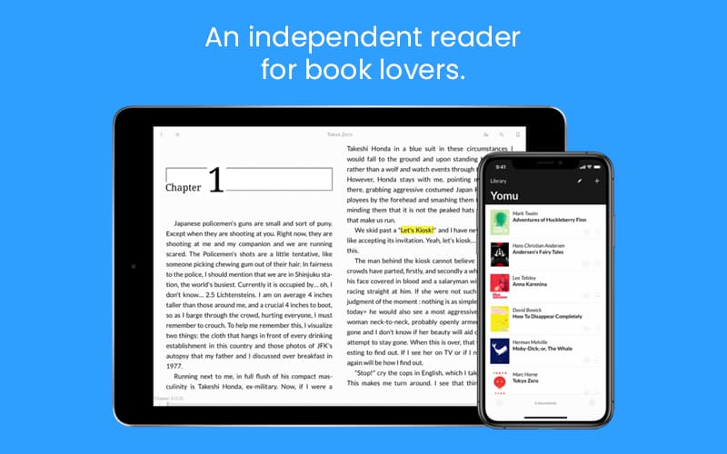 Yomu ebook reader preview