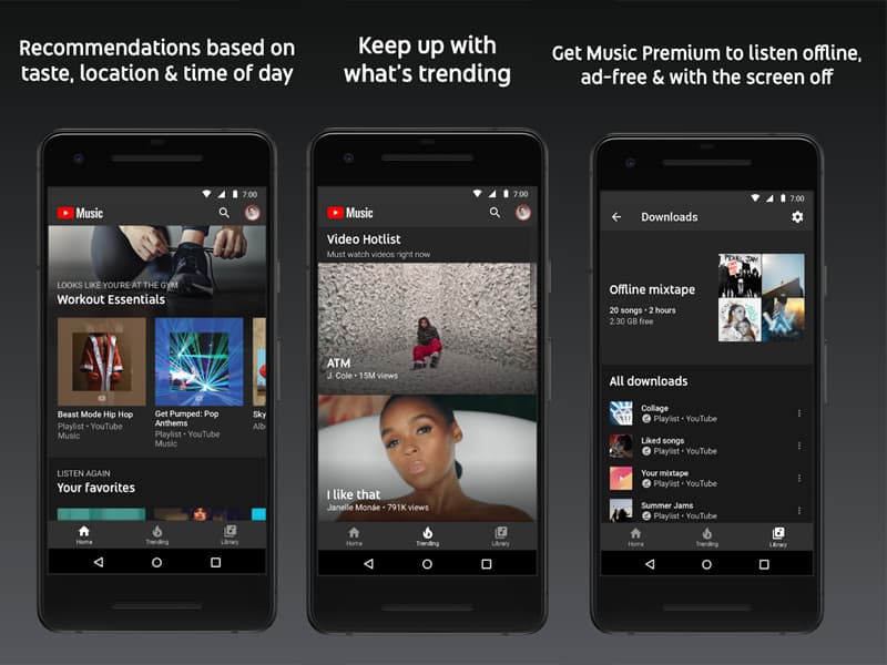 Youtube music app