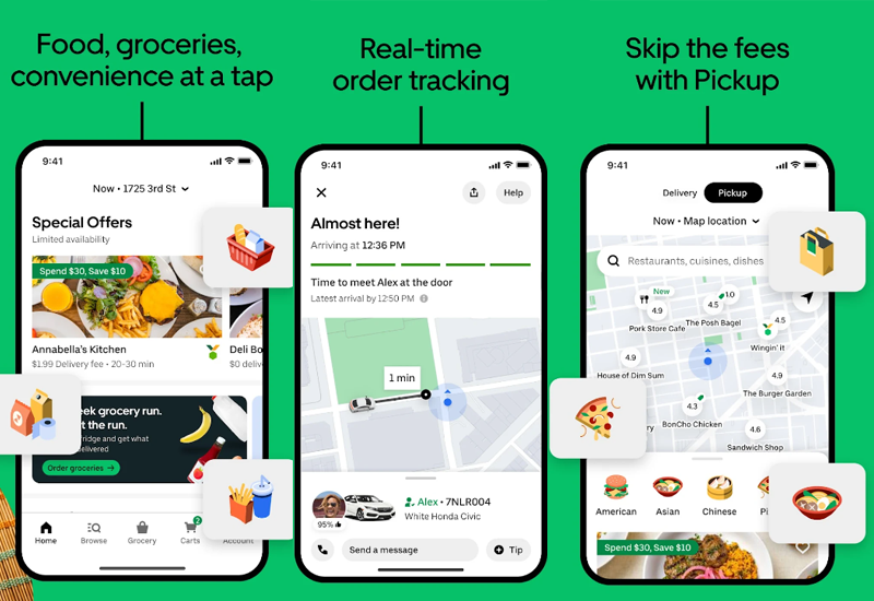 Uber eats in post