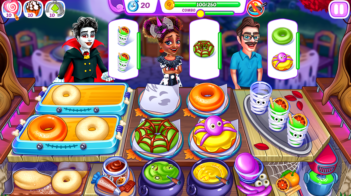 Halloween madness cooking game gameplay