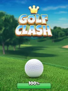 In-game splash screen of Golf Clash.