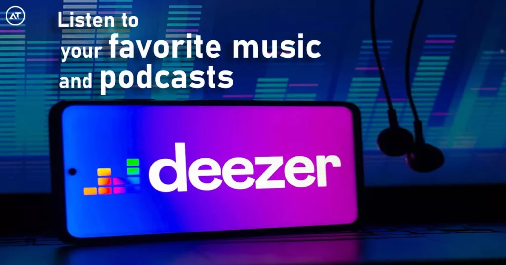 Deezer logo.