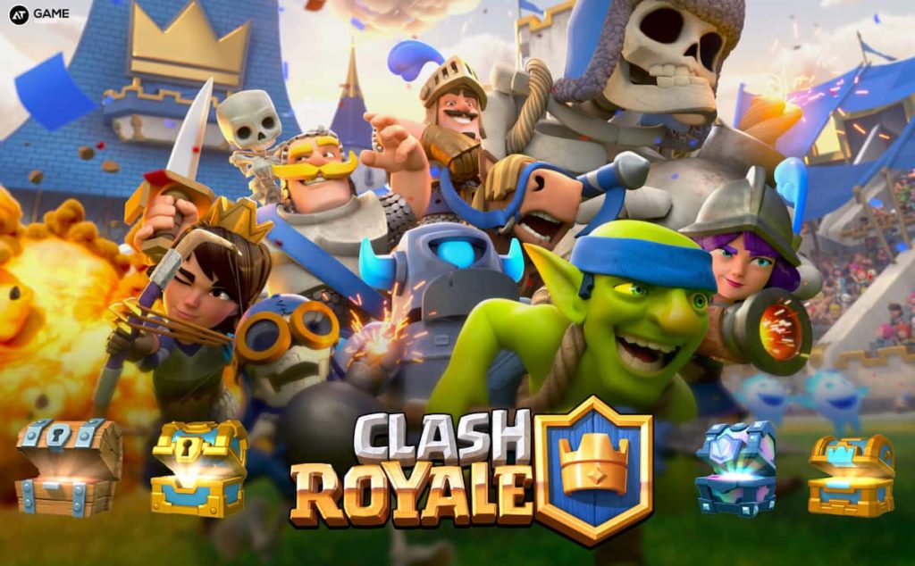 Clash Royale mobile game poster.