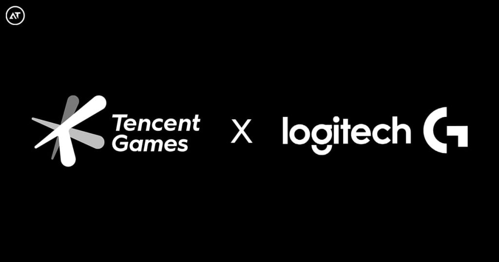 Tencent Games and Logitech G logos representing their collaboration.
