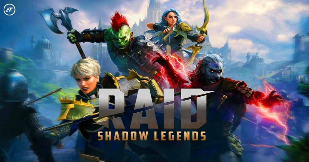 Game poster of Raid: Shadow Legends.