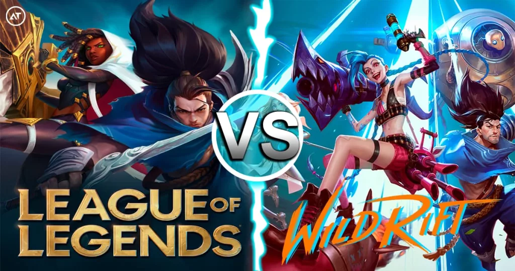 Heroes from League of Legends versus champs from Wild Rift.