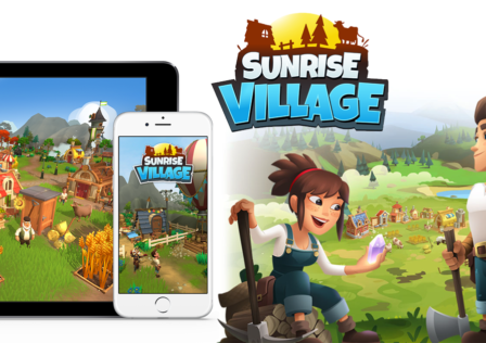 sunrise village farm banner